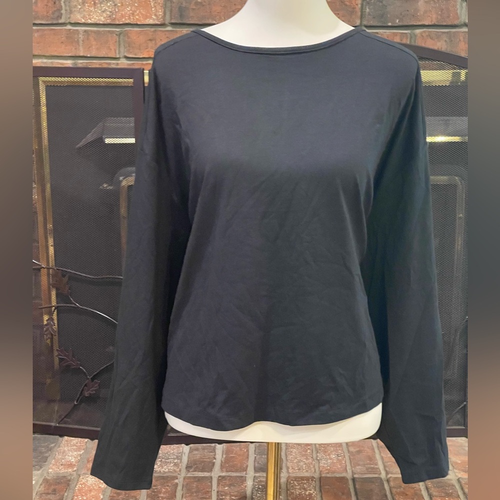 Black Long Sleeve Women's Active Top